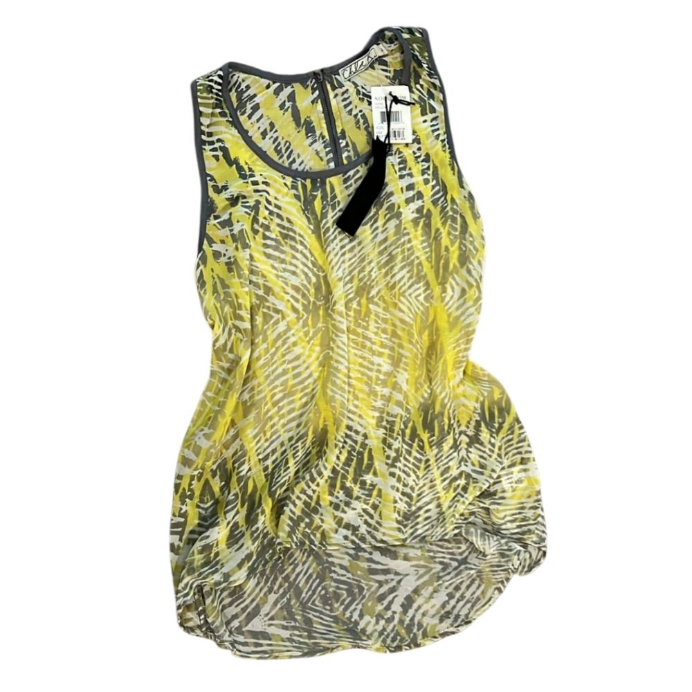 New Yellow and Gray Women's Top